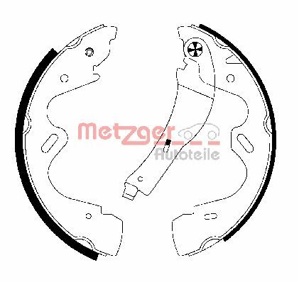 METZGER MG 948 Bremsbackensatz